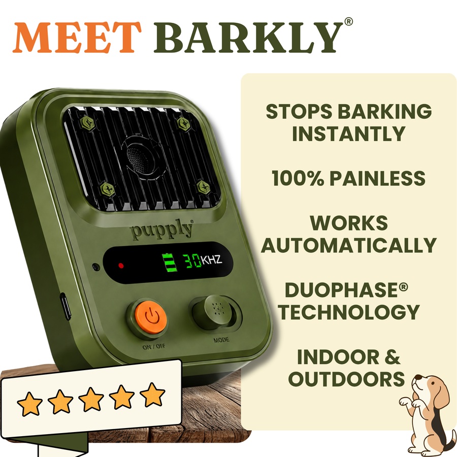 Barkly ultrasonic anti-bark device by Pupply